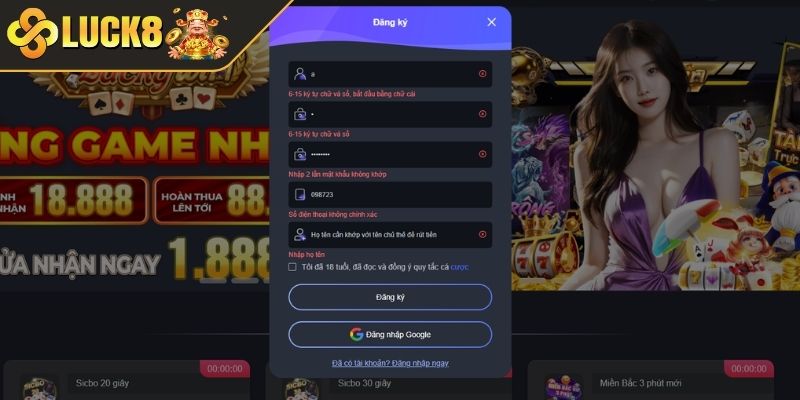 Lưu ý giúp đăng ký thành công nhanh chóng