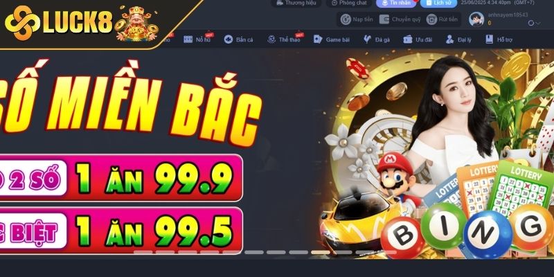 Lưu ý khi đăng nhập LUCK8