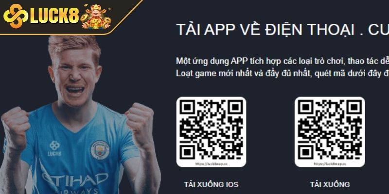 Link tải và mã QR chính thức của ứng dụng LUCK8
