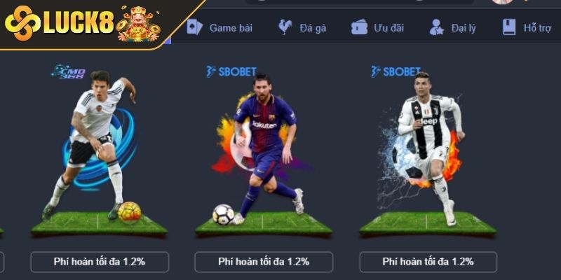 Giới thiệu sảnh thể thao LUCK8